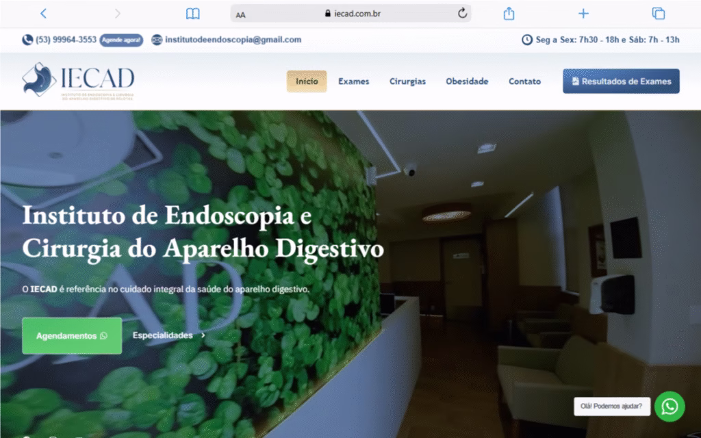 Instituto de Endoscopia e Cirurgia do Aparelho Digestivo de Pelotas IECAD IECAD Instituto de Endoscopia e Cirurgia do Aparelho Digestivo de Pelotas